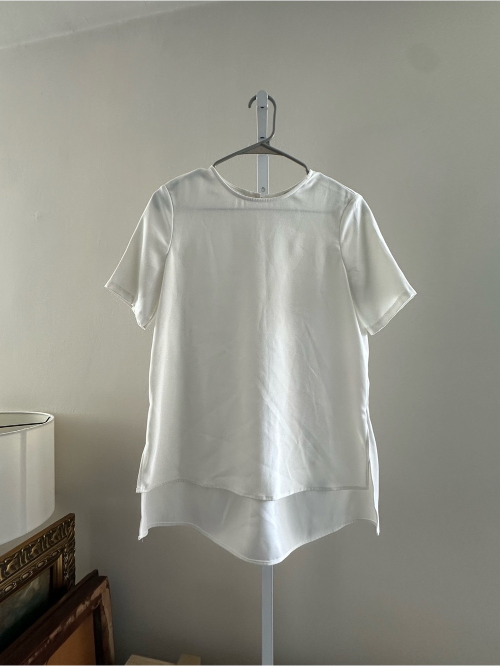 Adam Lippes White Layered Short-Sleeve Top